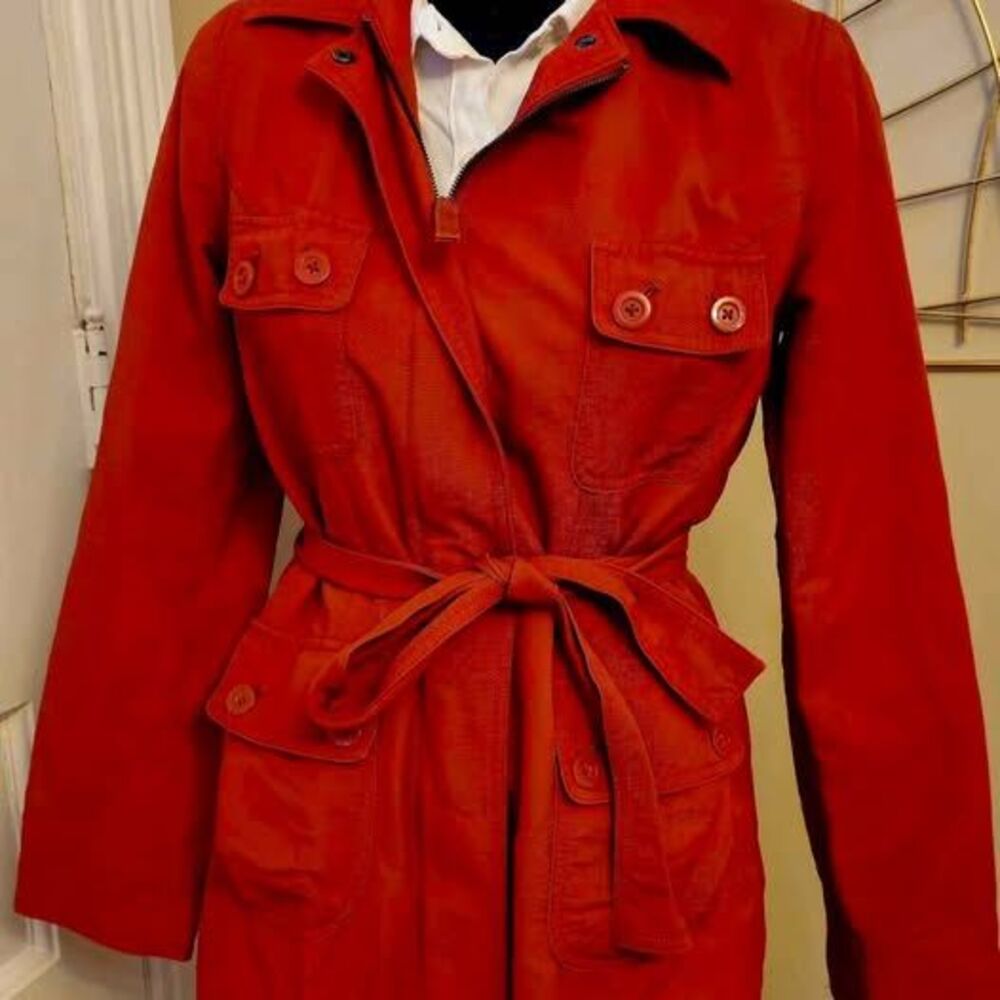 Burnt Orange Merona Trench coat